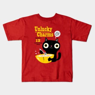 Cat: Unlucky Charms Kids T-Shirt